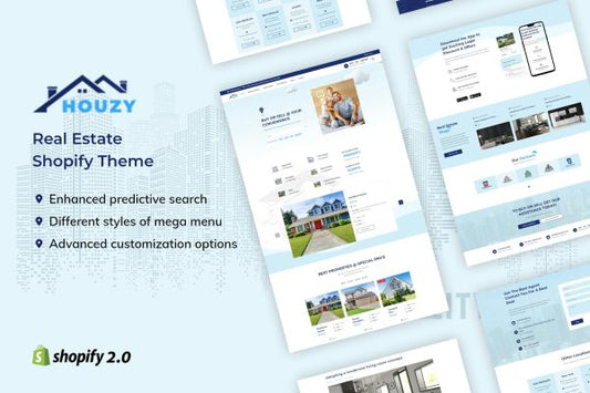 Houzy - Directory Listing, Property shopify Theme. Real Estate, House & Property Listing / Directory shopify store, E-Commerce property, Agency Theme
