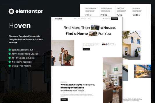 Hoven – Real Estate & Property Elementor Template Kit