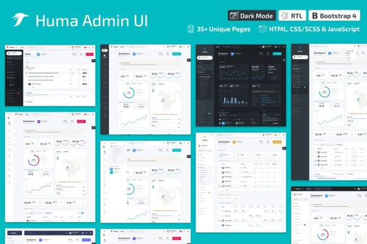 Huma Admin Dashboard PRO – Bootstrap 4 Admin Templ Bootstrap 4 Admin Dashboard Template