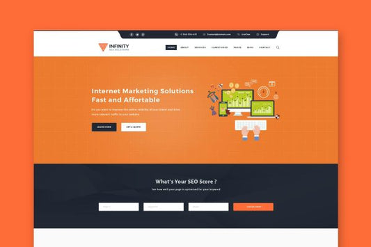 Infinity – High Performance HTML SEO Template Seo & Marketing