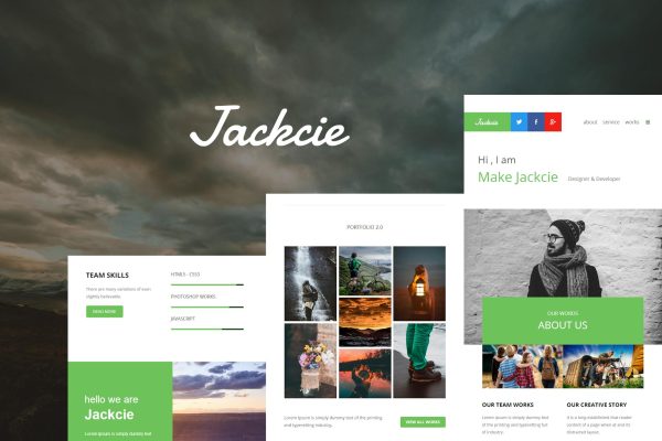 Jackcie Mail – Responsive E-mail Template Jackcie Mail – Responsive Email Template is a Modern and Clean Design email template.