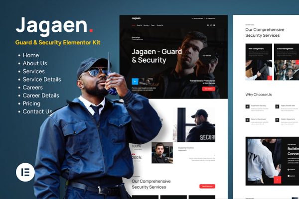 Jagaen – Guard & Security Service Template Kits