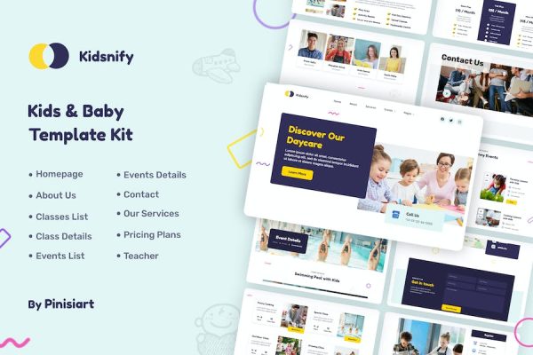 Kidsnify – Kindergarten & Preschool Elementor Template Kit