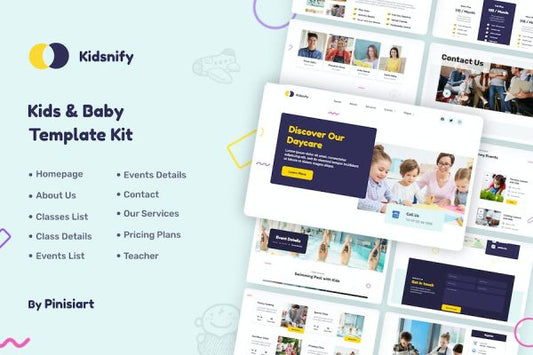 Kidsnify – Kindergarten & Preschool Elementor Template Kit