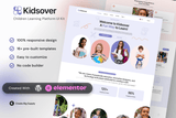 Kidsover- Children’s Learning Platform Elementor Template Kit
