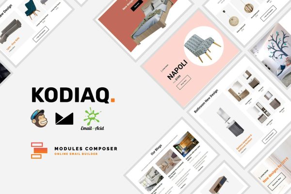 Kodiaq – E-Commerce Responsive Email Template Create beautiful responsive e-mail templates for promoting your e-shop, business & services