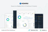 Konrix – NodeJS Tailwind CSS Admin & Dashboard Konrix – NodeJs Tailwind CSS Admin & Dashboard is a admin template built with Tailwind css & NodeJs.
