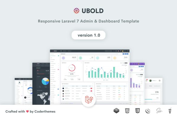 Laravel Admin & Dashboard Template – UBold Ubold is a Bootstrap 4.5.0 and Laravel 7 admin and dashboard template