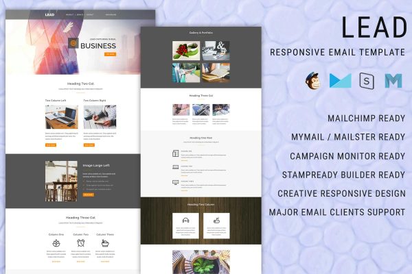 LEAD – Multipurpose Responsive Email Template + St Best Lead Generation Marketing Email Template