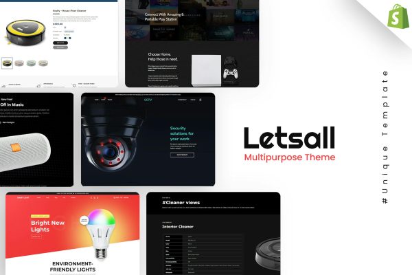 Letsall - Single Product Shop Shopify Theme Multipurpose Single Product Landing Page Store, Product Promotion One Product Shop Shopify Theme.