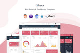 Lexa – Ajax Admin & Dashboard Template Lexa Ajax is a simple and beautiful admin template built with Bootstrap ^5.0.1. and gulp