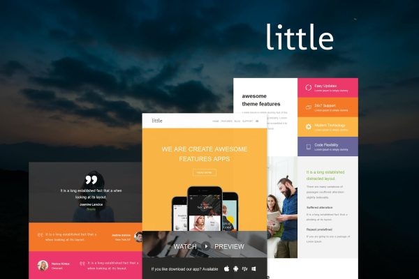 Little Mail – E-mail Template Little Mail – Responsive E-mail Template is a Modern and Clean Design email template.