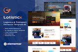 Logisticx – Logistics & Transportation Elementor Template Kit