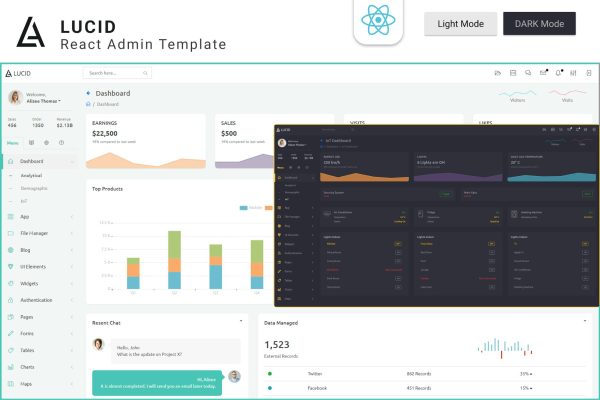 Lucid – Responsive ReactJS Admin Template ReactJS Admin Dashboard Template