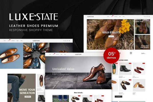 LuxeState - Leather Shoes Premium Shopify Theme Leather Shoes Premium Shopify Theme