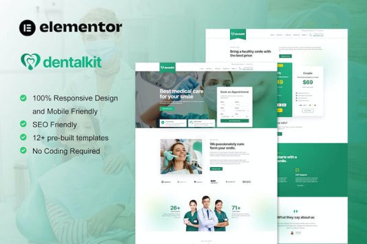 Dentalkit – Dentist & Medical Service Elementor Template Kit