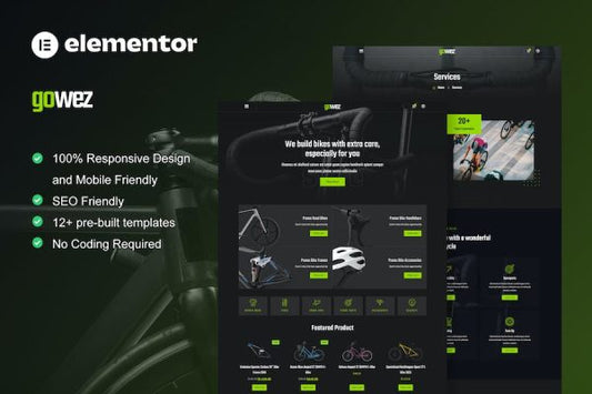 Gowez – WooCommerce Bike Shop & Bike Service Elementor Template Kit