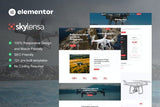 Skylensa – Aerial Photography & Videography Elementor Template Kit