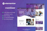 Mentheer – Mental Health Therapy Elementor Pro Template Kit