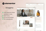 Bloggmu – Feminine Blog Elementor Template Kit