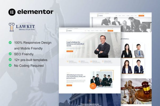 Lawkit – Attorney Law Firm Elementor Template Kit