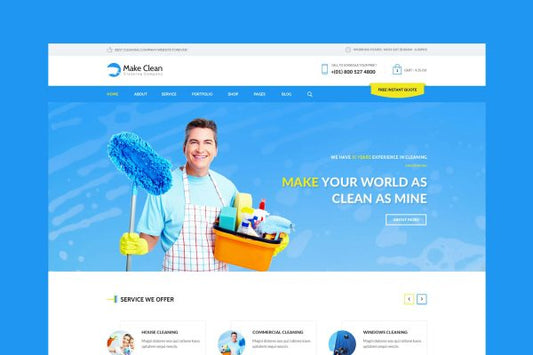 Make Clean – Cleaning Company HTML Template Cleaning Company