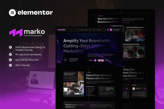 Marko – Digital Marketing Agency Elementor Template Kit