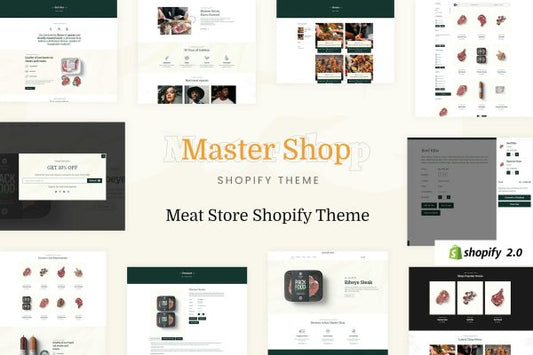 MasterChop - Meat Shop, Food Delivery Shopify Online Meat Delivery, Sea Food & Farm Fresh Pork Pig Chicken Meats. Packed Food Shopping Theme.