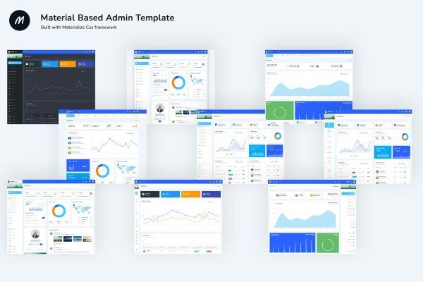 MatPress – Materialize Admin Template Material based Admin Template