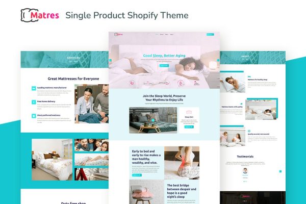 Matres - Responsive Single, OneProduct Shopify Single Product, One Page Lifestyle Solutions & Home Maintanence, Automation Proucts Shopify Theme