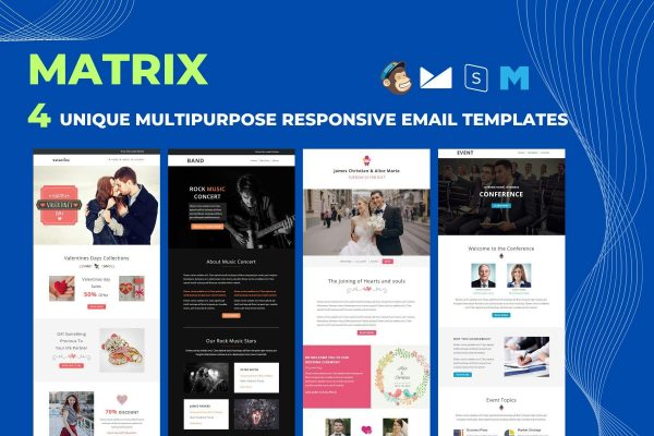 Matrix – Multipurpose Responsive Email Templates Best multipurpose marketing email templates