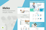 Meko - Medical Store Shopify Theme Responsive, Multipurpose Medical Mirjana Supplies, Drugstore, Hospital Clinics Pharma Online Stores.