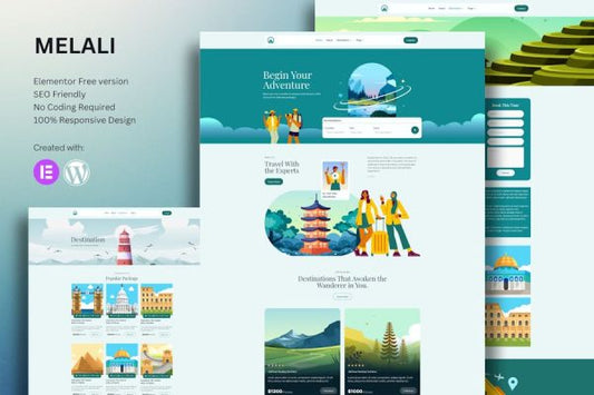 Melali – Tour & Travel Agency Elementor Template Kit