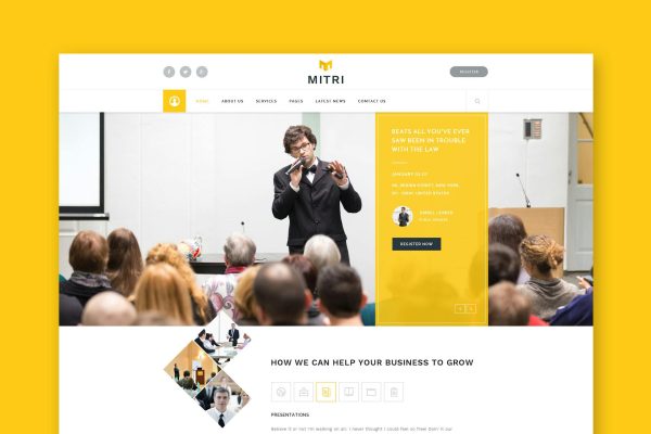 Mitri Events – Events & Conference HTML Template Events & Conference