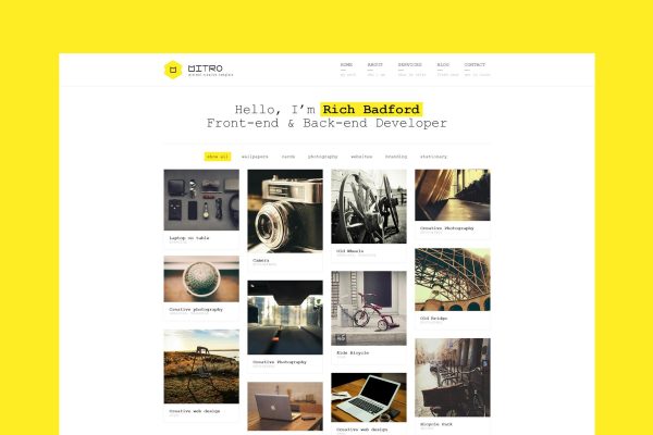 Mitro – Minimal HTML Template Minimal HTML Template