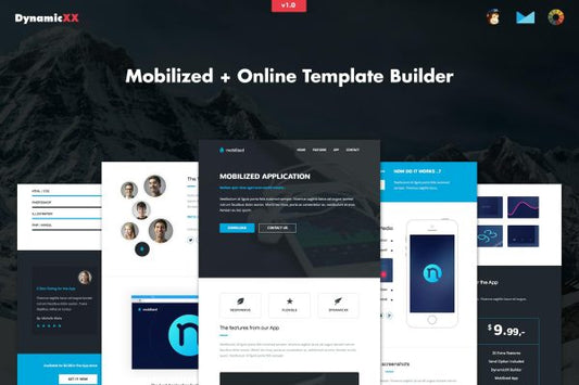 Mobilized – Responsive APP Email Template Mobilized – Responsive Email is a professional App Newsletter for companies and personal use.