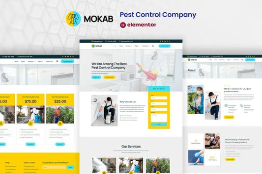Mokab – Pest Control Services Elementor Pro Template Kit