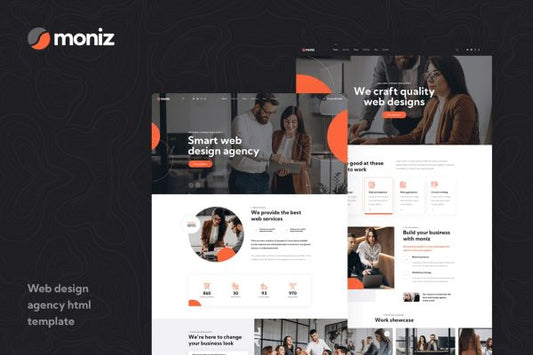 Moniz – Web Design Agency HTML Template web agency, freelancer, web design company, web designer, digital marketing