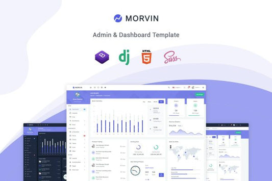 Morvin – Django Admin & Dashboard Template Morvin – is a clean and elegant admin template created using Bootstrap 5 and Django.