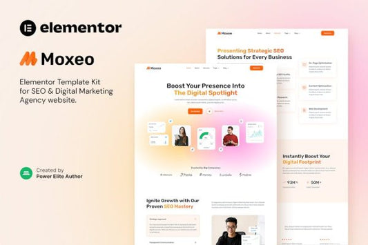 Moxeo – SEO & Digital Marketing Agency Elementor Template Kit