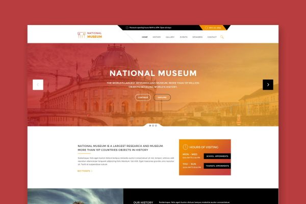 Museum – Premium HTML Template Museum & Gallery