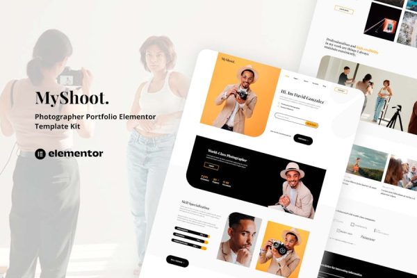 MyShoot – Photographer Portfolio Elementor Template Kit