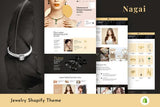 Nagai - Jewelry Responsive Shopify Theme Custom Handcrafted, Handmade Jewelry Shopify Theme. Modern, Responsive eCommerce Template Design.