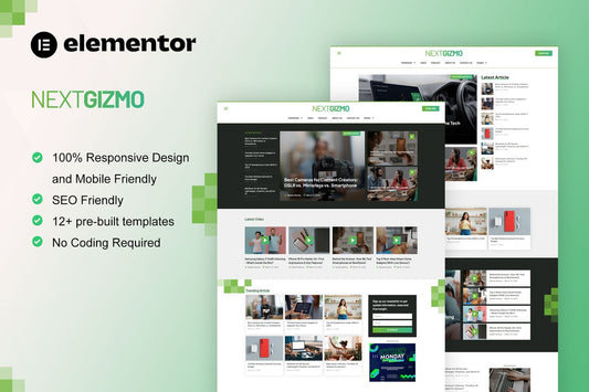 NextGizmo – Gadget News & Magazine Elementor Template Kit