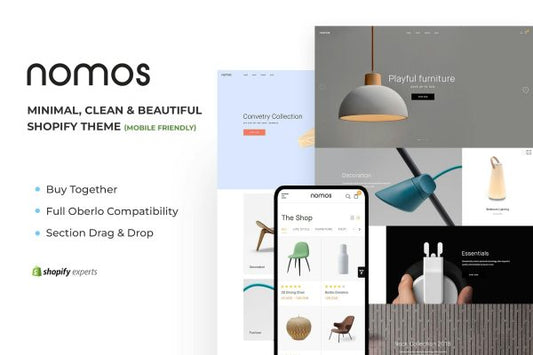Nomos - Minimal, Clean & Beautiful Shopify Theme Minimal, Clean & Beautiful Shopify Theme (Mobile Friendly)