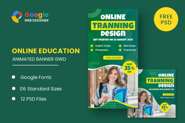 Online Course Study HTML5 Banner Ads GWD Online Course Study HTML5 Banner Ads GWD