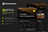 Ophira – Photography Portfolio Elementor Template Kit