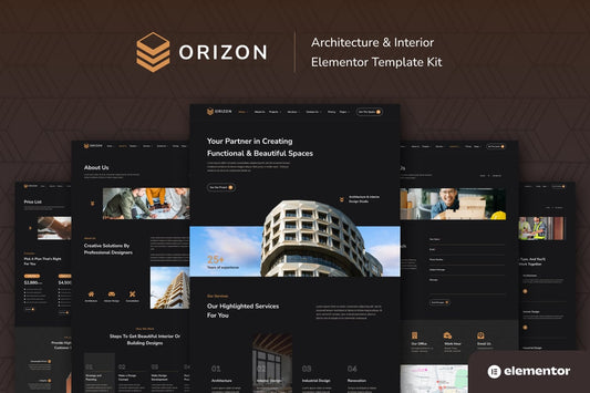 Orizon – Architecture & Interior Design Elementor Template Kit
