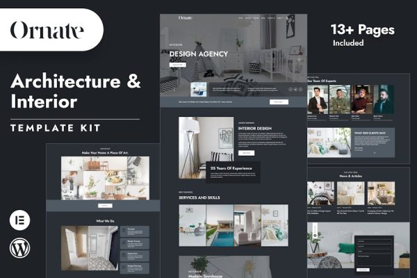 Ornate – Architecture & Interior Design Elementor Template Kit