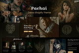 Pachai - Responsive Salon, Tattoo Shopify Theme Spa, Makeup, Tatto Artist Shop Template. Dark, Black and White Portfolio, Showcase Shopify Theme